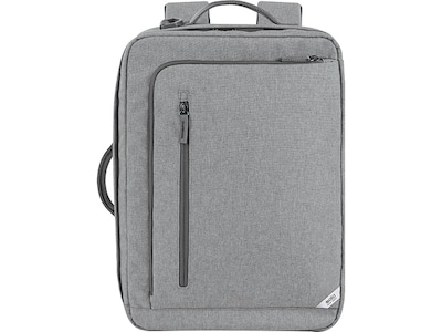 Solo New York Re:utilize Hybrid Backpack, Laptop Compatible, Heathered Gray (UBN762-10)