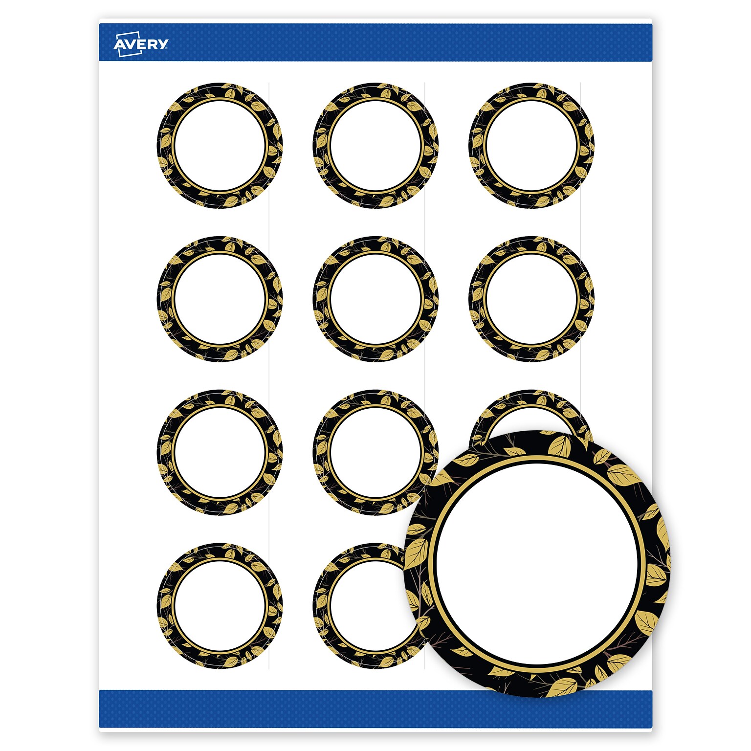 Avery Round Laser/Inkjet Multipurpose Labels, 2, White, 120/Pack (19479370839)