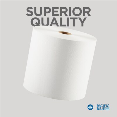 Pacific Blue Select Recycled Hardwound Paper Towels, 1-ply, 1000 ft./Roll, 6 Rolls/Carton (26100)