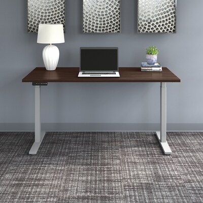 Bush Business Furniture Move 60 Series 27"-48" Adjustable Standing Desk, Black Walnut/Cool Gray Metallic (M6S6030BWSK)