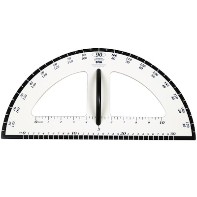 Learning Advantage Dry Erase Magnetic Protractor, White (CTU7591)