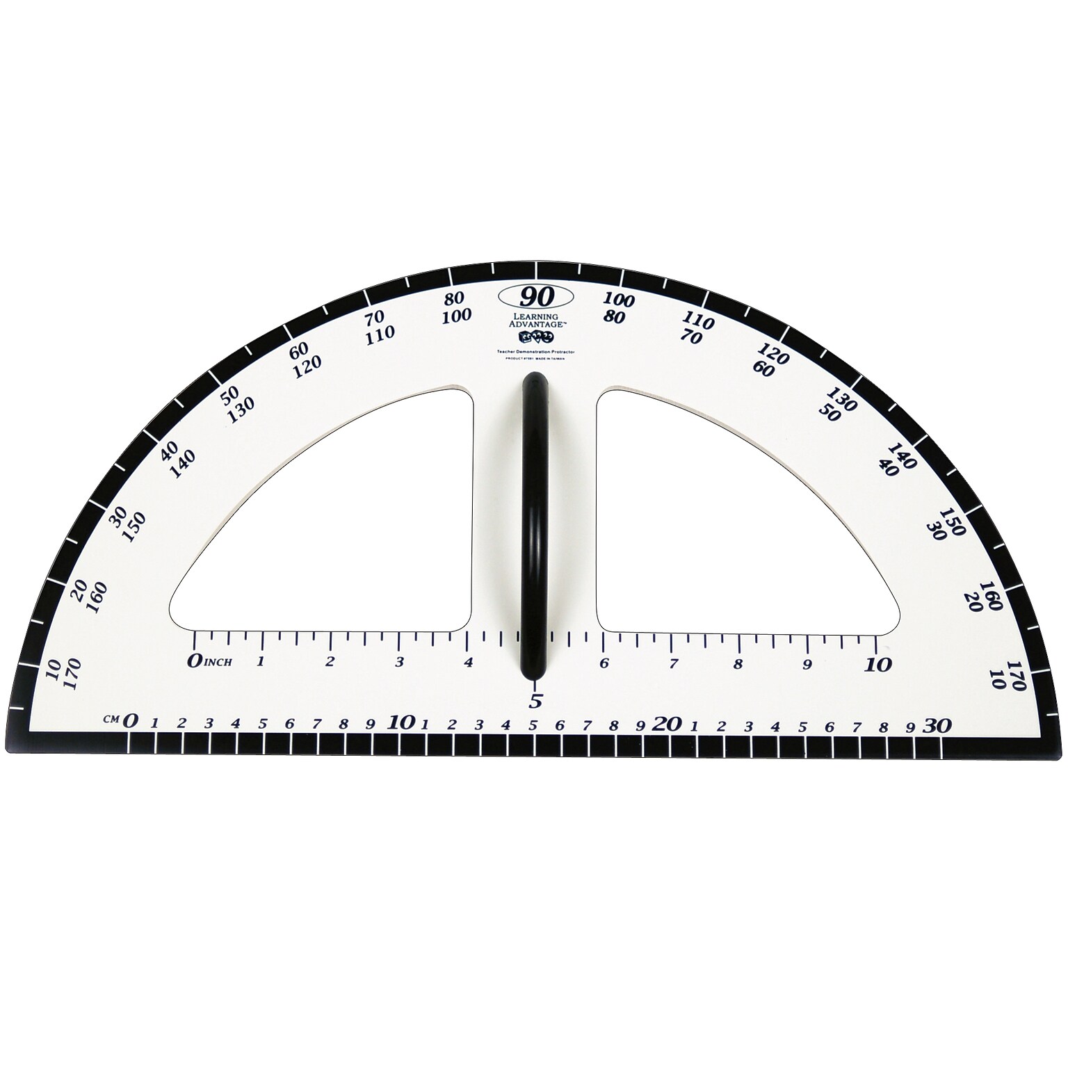Learning Advantage Dry Erase Magnetic Protractor, White (CTU7591)