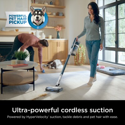 Shark PowerPro Pet Cordless Stick Vacuum, Blue (IZ373H)