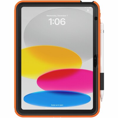 OtterBox Defender Polycarbonate/Silicone 10.9" Rugged Carrying Case for iPad 10th Generation, Orange (77-96988)