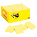 Post-it® Notes Value Pack, Canary Yellow, 1 3/8 x 1 7/8, 100 Sheets/Pad, 24 Pads/Pack (653-24VAD-B