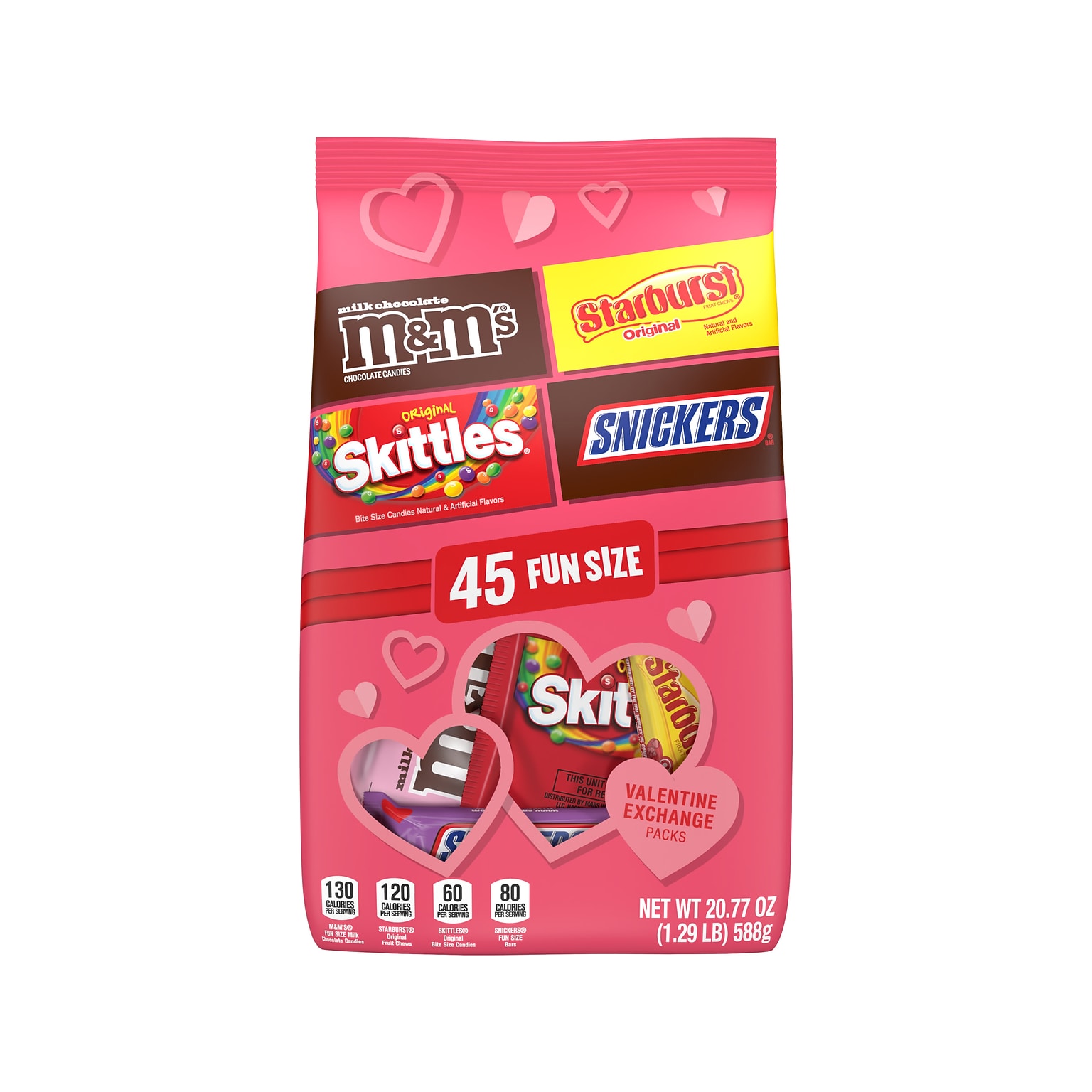 Mars Valentines Day Assorted Candy Bag, 20.77 oz., 45 Pieces/Bag (467947)