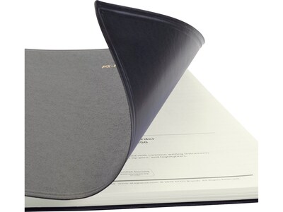 2025 AT-A-GLANCE Recycled 9" x 11" Monthly Planner, Faux Leather Cover, Black (70-260G-05-25)