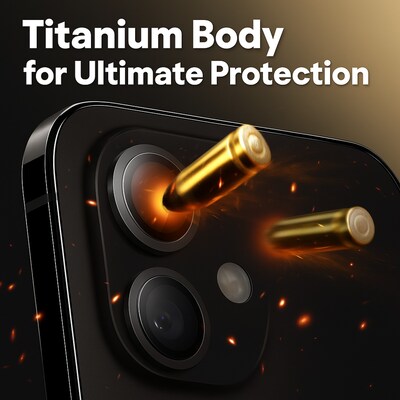 SaharaCase ZeroDamage Glass Camera Lens Protector for iPhone 17 Air, Black, 2/Pack (ZD00185)