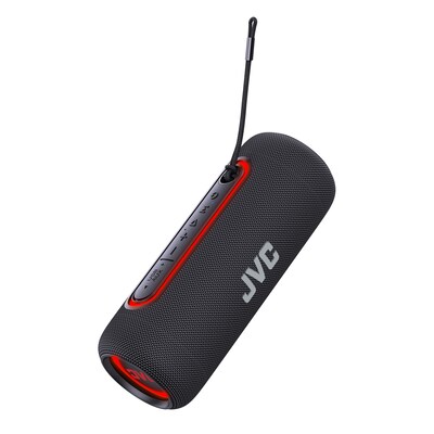 JVC True Wireless Portable Bluetooth Speaker, Water Resistant, Black (SP-PA5BT)