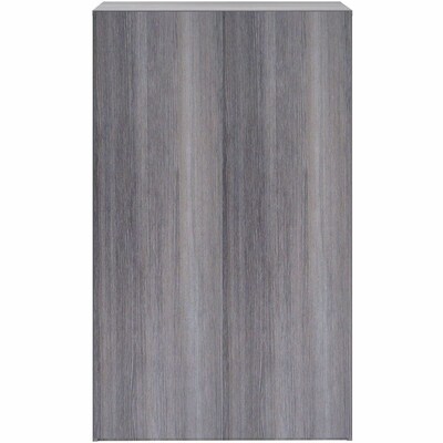 Lorell 60" 5-Shelf Bookcase with Adjustable-Shelves, Weathered Charcoal Laminate (LLR69631)