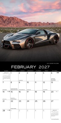 2027 Willow Creek Dream Cars 7" x 7" Monthly Wall Calendar (64016)