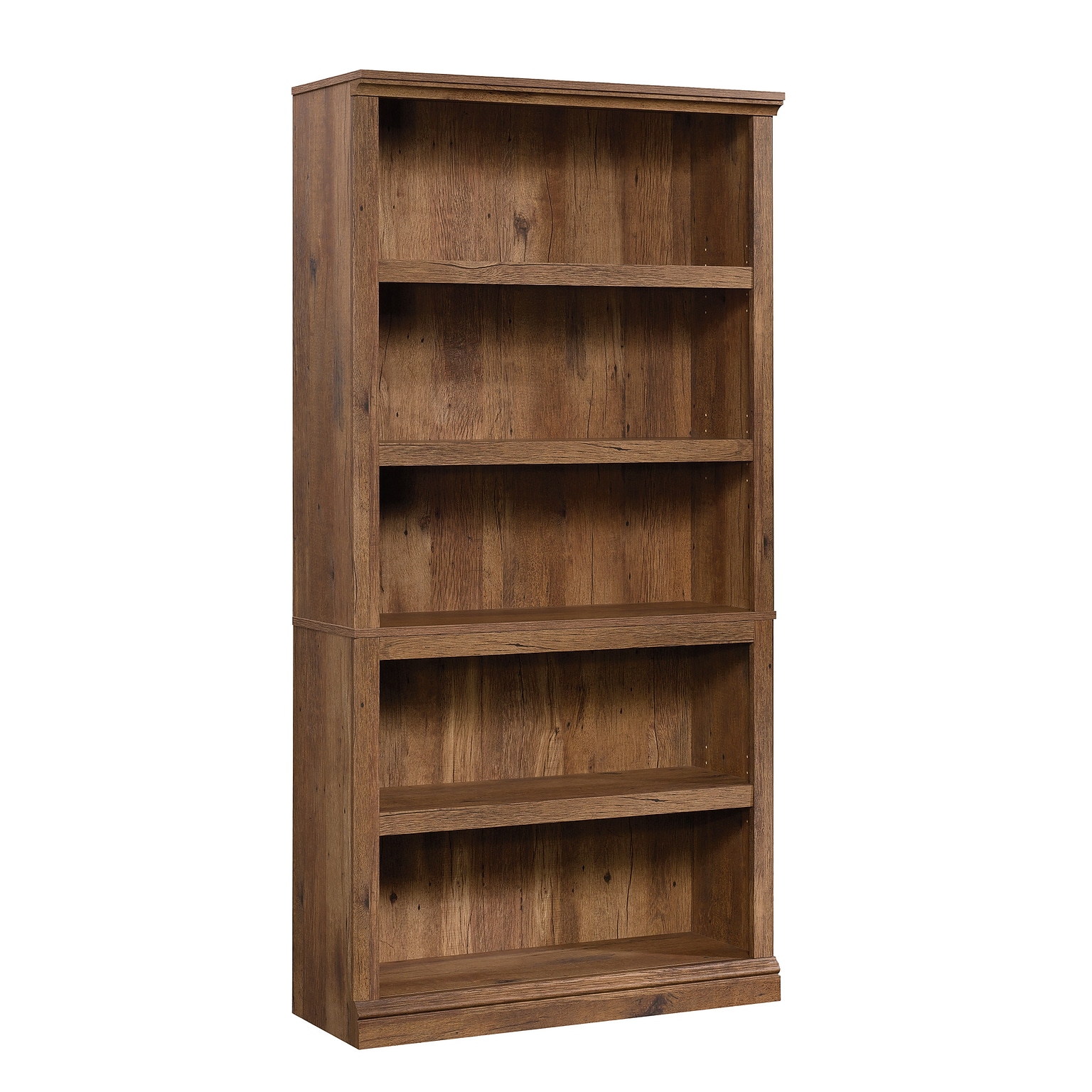 Sauder Select 70H 5-Shelf Bookcase, Vintage Oak (426421)
