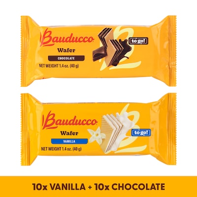 Bauducco Wafer Variety Pack, 1.4 oz., 20/Pack (220-02904)