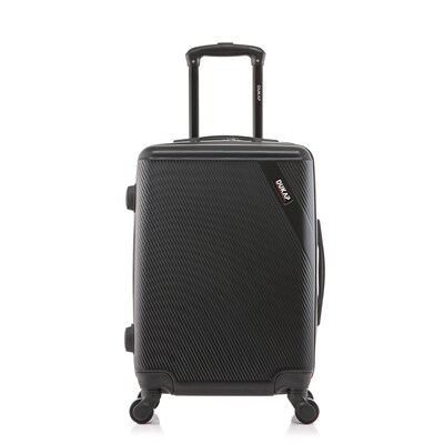 DUKAP Discovery 21.65" Hardside Suitcase, 4-Wheeled Spinner, TSA Checkpoint Friendly, Black (DKDIS00S-BLK)