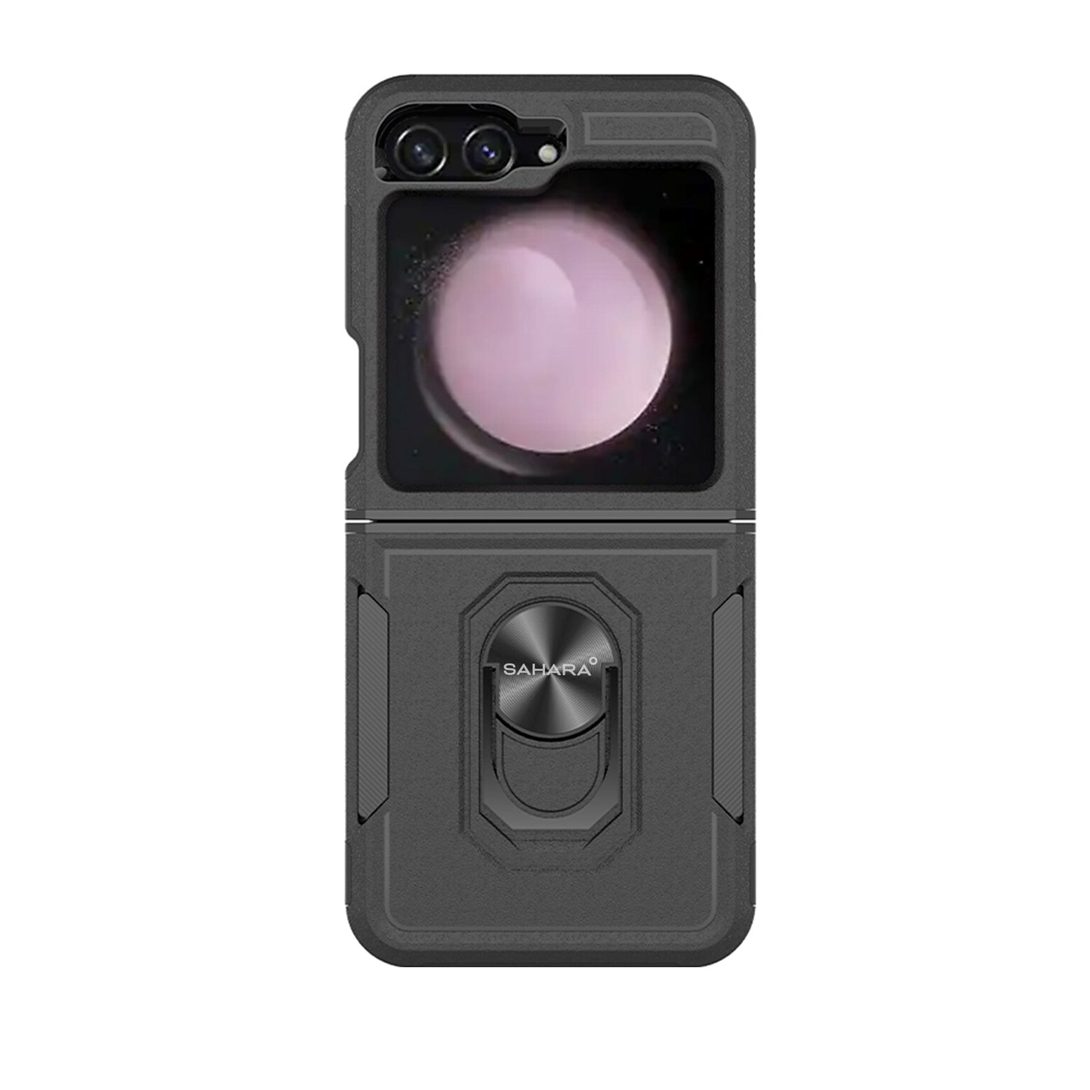 SaharaCase Raider Series Phone Case for Samsung Galaxy Z Flip7 FE, Shock Absorbing, Scorpion Black (CP00873)