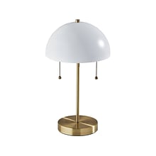 Adesso Bowie Incandescent Table Lamp, Antique Brass/Metal (5132-02)