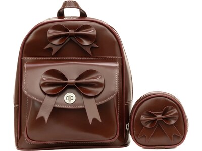 McKleinUSA ACADIA Mini Bow Backpack with Coin Purse, Red (99716)