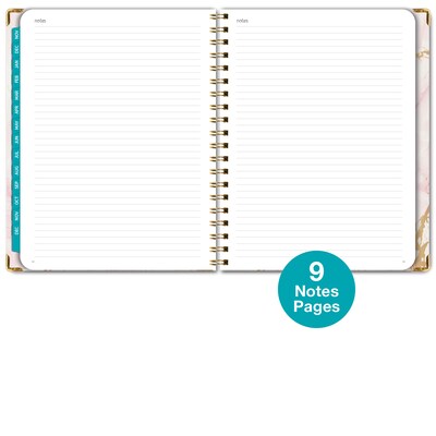 2026 Global Printed Products Pink Marble 8.5" x 11" Weekly & Monthly Planner, Paperboard Cover (NRY26-8511-01)