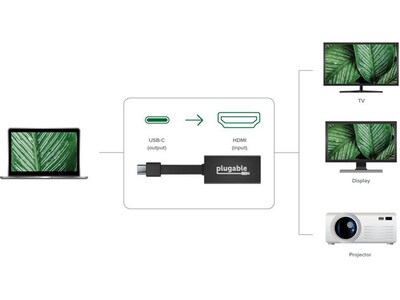 Plugable USB-C to HDMI Adapter, Black (USBC-THDMI)