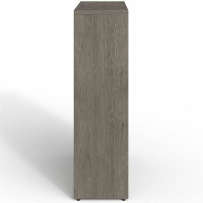 Lorell Prominence 2.0 48 4-Shelf Bookcase with Adjustable-Shelves, Gray Elm Laminate (LLRPBK3448GE)
