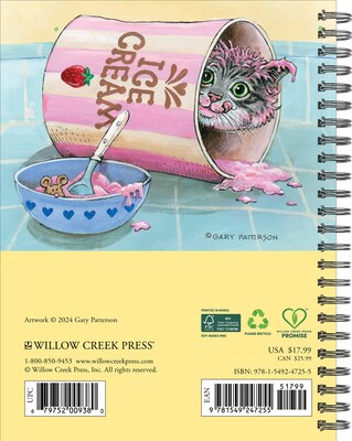 2025 Willow Creek Cats 6.5 x 8.5 Yearly Planner Cover (47255)