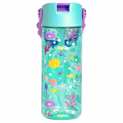 Elemental Splash Pop Plastic Water Bottle, 18 oz., Mermaid (EMLETR18MM15P)