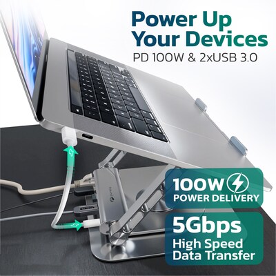 Purely L82 Docking Station for Devices up to 17", Silver (PDSL82)