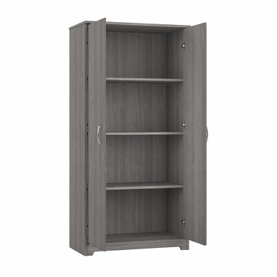 Bush Furniture Cabot 61.14" Storage Cabinet with 4 Shelves, Modern Gray (WC31399)