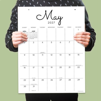 2027 TF Publishing Large Art 17" x 22" Monthly Desk or Wall Calendar, Multicolored (27-8214)