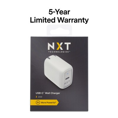 NXT Technologies™ Universal USB-C Wall Charger, White (NX60447)