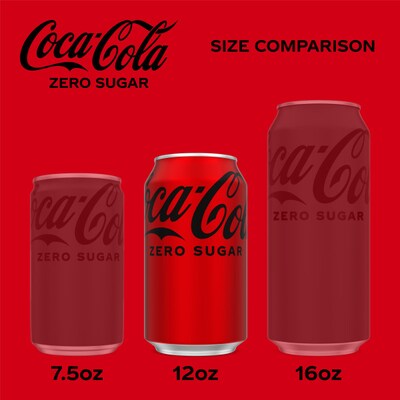 Coca-Cola Zero Sugar Soda, 12 oz., 24/Carton (00049000042559)
