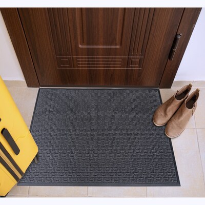 Floortex Doortex Ribmat Indoor / Outdoor Entrance Mat, 60 x 36, Charcoal (NREMFLLV0106)