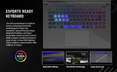 ASUS ROG Strix G16 16" FHD 165Hz Gaming Laptop, NVIDIA GeForce RTX 5050, AMD Ryzen 9 9955HX, 16GB RAM, 1TB SSD, Windows 11 Home