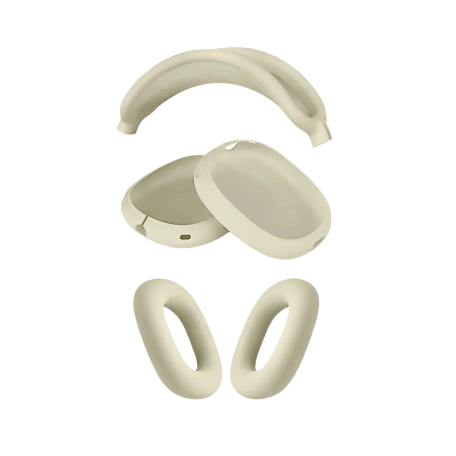 SaharaCase Silicone Combo Kit Case for AirPods Max, Beige (HP00184)