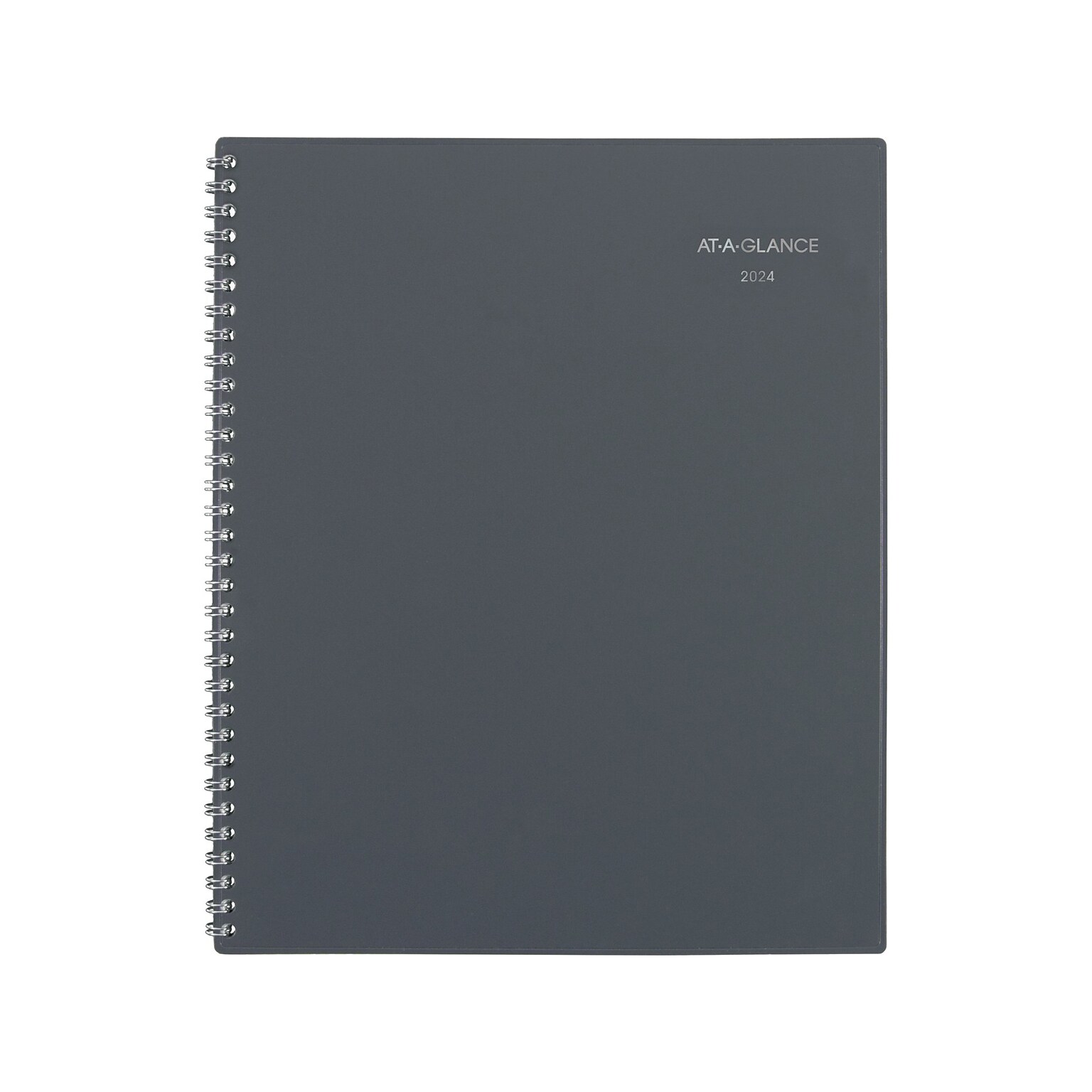 2024 AT-A-GLANCE DayMinder 8.5 x 11 Weekly & Monthly Appointment Book Planner, Poly Cover, Gray (GC520-07-24)