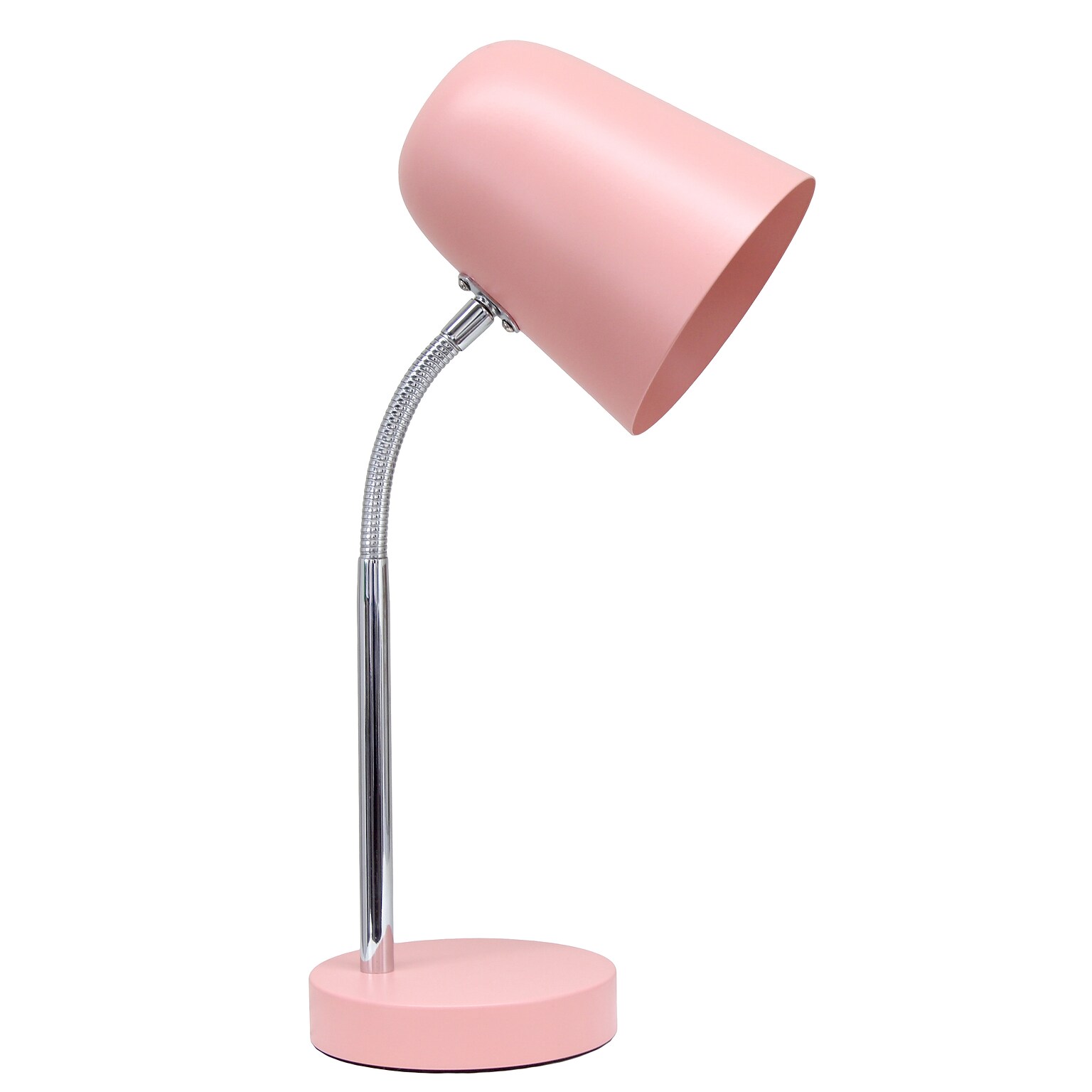 Simple Designs Sleek Essentials LED Desk Lamp, 15.28, Blush Pink (LD1075-BPK)