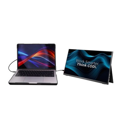 CODi Portable 16 60Hz LED Monitor, Black (MO16P-2C)
