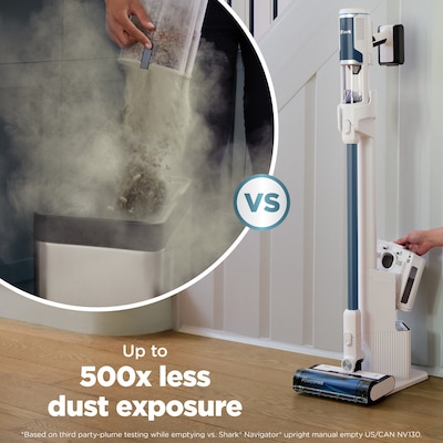 Shark Clean & Empty Cordless Stick Vacuum, Bagless, White (BU3523)