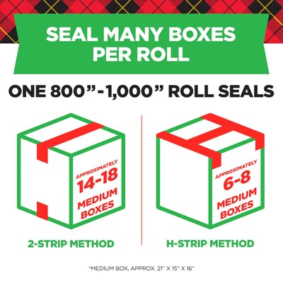 Scotch Tough Grip Packing Tape with Dispenser, 1.88" x 22.2 yds., Clear, 6/Pack (MMM1506)
