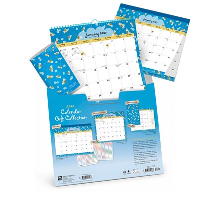 2027 BrownTrout Busy Bees 14.25" x 13" Monthly Calendar, Assorted Colors (9798330716166)