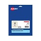 Avery Laser/Inkjet Address Label, 1" x 2.63", Matte White/Gold, 30 Labels/Sheet, 10 Sheets/Pack (6540)
