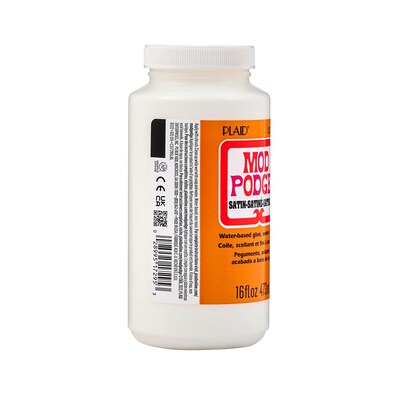 Mod Podge Decoupage Glue, Satin, 16oz., 3/Pack (MODCS17295-3)