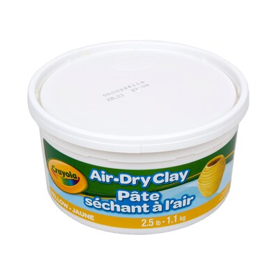 Crayola Air Dry Clay, Yellow, 4/Bundle (BIN575134-4)