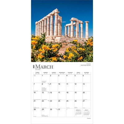 2027 BrownTrout Greece 12" x 12" Monthly Wall Calendar (9798330711642)