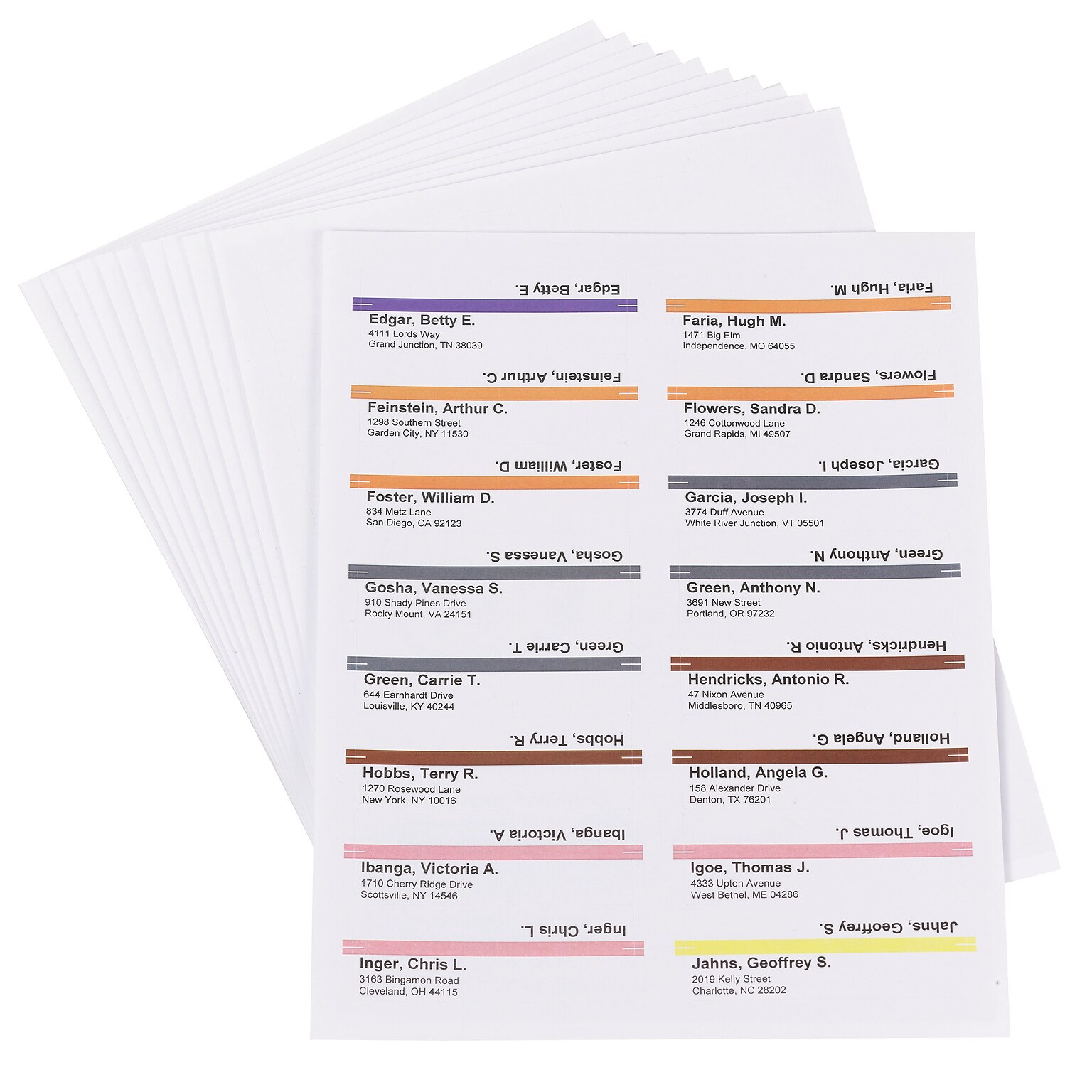 Smead Viewables Hanging File Folder Label Refill Pack, White, 160/Pack (64915)