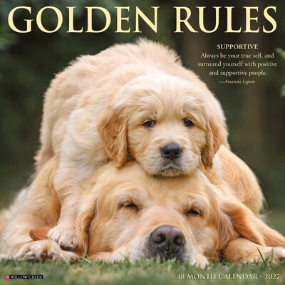 2027 Willow Creek Golden Rules 12 x 12 Monthly Wall Calendar (60445)