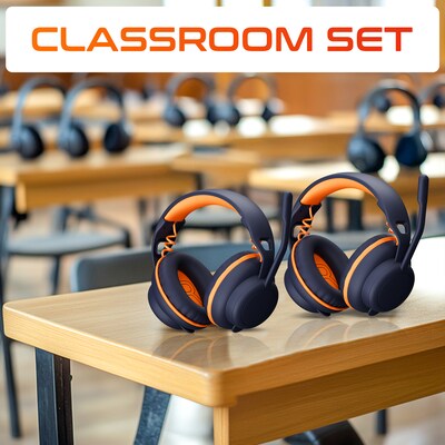 Delton Ascent S35 3.5mm Noise Canceling Stereo Headset, 20/Pack (DWHAS35B20)
