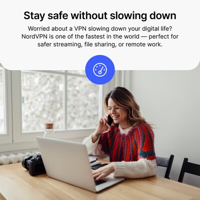 NordVPN Basic 1-Year VPN Service for up to 10 Devices, Windows, Mac, iOS, Linux, Android, Download (REL949800V010)