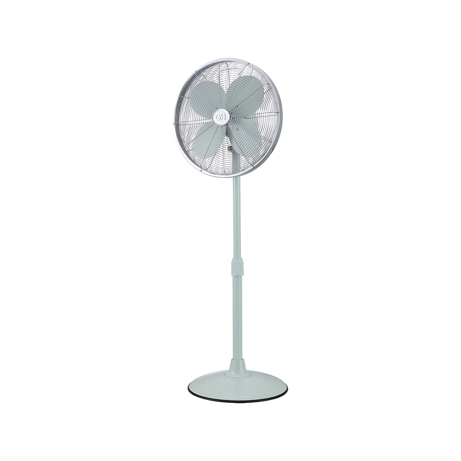 Good Housekeeping 16 Oscillating Pedestal Fan, 3-Speed, Silver/Green (92654-BW)