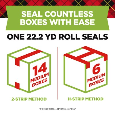 Scotch Sure-Start Packing Tape with Dispenser, 1.88" x 22.2 yds., Clear, 6/Pack (145-6)